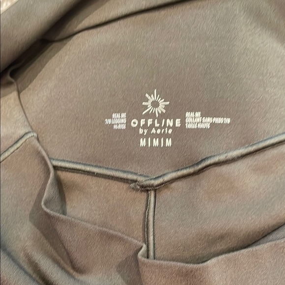 New Offline by Aerie High-Waisted Leggings Olive Green Sz Med - Picture 4 of 5